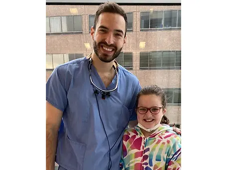 Dr Zack Bracket with orthodontic patient